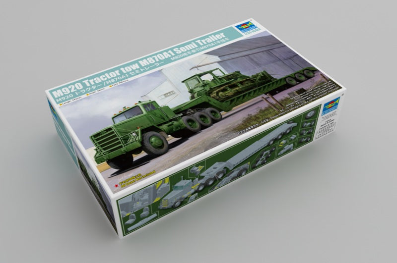 Trumpeter Scale Models 1078 1/35 M920 Tractor Tow w/M870A1 Semi-Trailer Model Kit