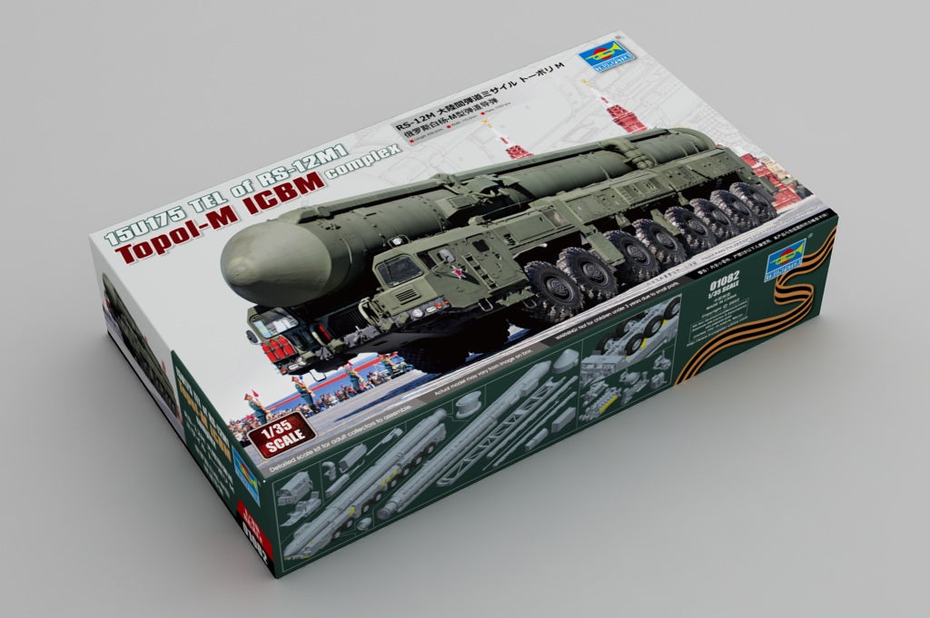 Trumpeter Scale Models 1082 1/35 15U175 TEL Vehicle of RS12M1 Topol-M ICBM Complex Model Kit