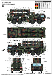Trumpeter Scale Models 1088 1/35 Patriot SAM Launching System on BR A1 Military Truck Model Kit