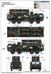 Trumpeter Scale Models 1088 1/35 Patriot SAM Launching System on BR A1 Military Truck Model Kit
