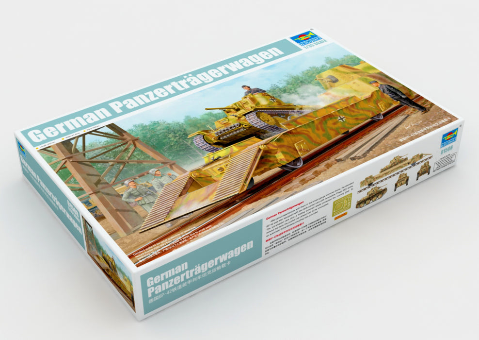 Trumpeter Scale Models 1508 1/35 German Army Panzertragerwagen Tank Transport Flatcar Model Kit