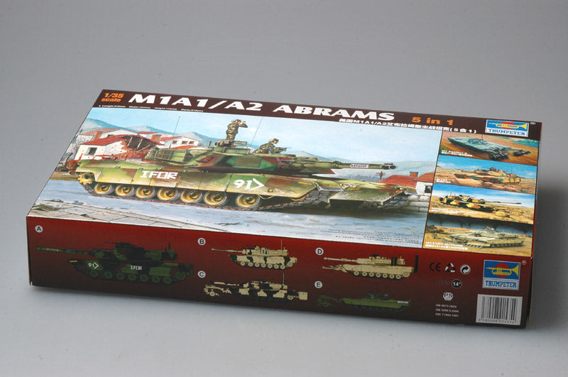 Trumpeter Scale Models 1535 1/35 M1A1/A2 Abrams Tank (5-in-1) Model Kit