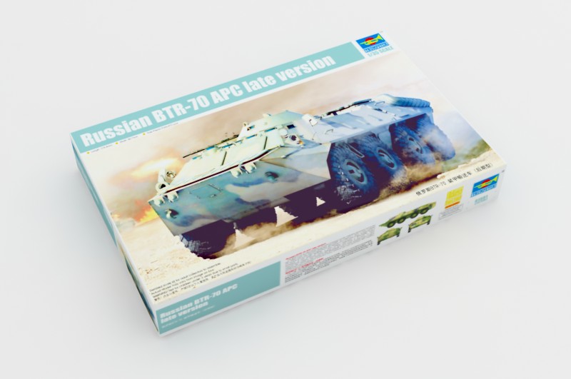Trumpeter Scale Models 1591 1/35 Russian BTR-70 APC Late Version Model Tank Kit