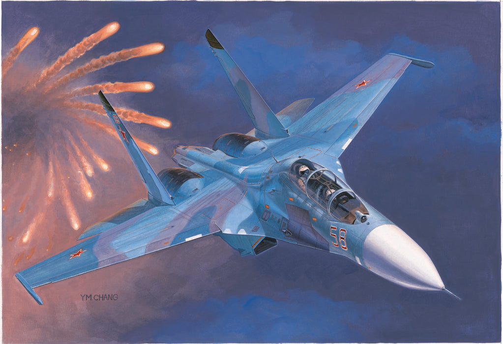 Trumpeter Scale Models 1645 1/72 Russian Sukhoi Su-27UB Flanker C Fighter Model Kit