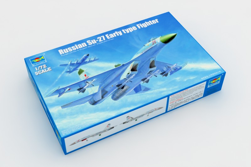 Trumpeter Scale Models 1661 1/72 Russian Su-27 Flanker Early Type Fighter Model Kit