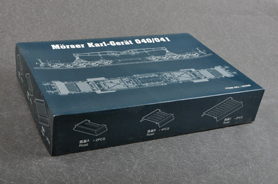 Trumpeter Scale Models 208 1/35 Morser Karl-Gerat 040-041 on Railway Transport Initial Version Model Kit