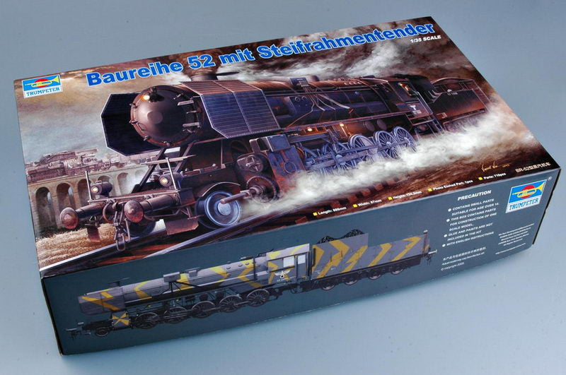 Trumpeter Scale Models 210 1/35 Bauriehe BR 52 Steam Locomotive with Tender Plastic Model Kit