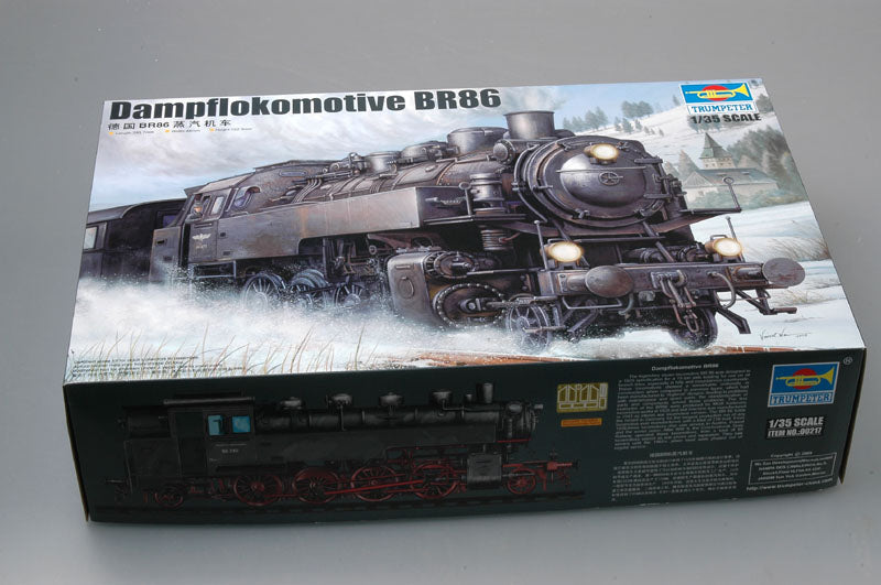 Trumpeter Scale Models 217 1/35 German WWII BR86 Armored Steam Locomotive Plastic Model Kit