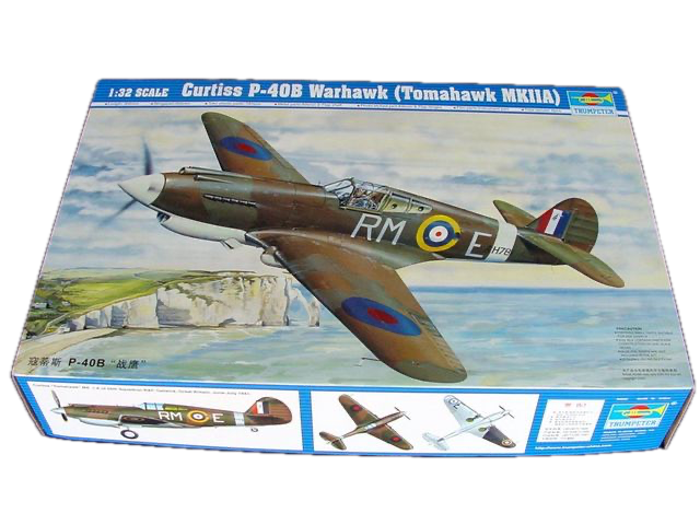 Trumpeter Scale Models 2228 1/32 Curtiss P-40B Warhawk (Tomahawk Mk.IIa) Model Kit