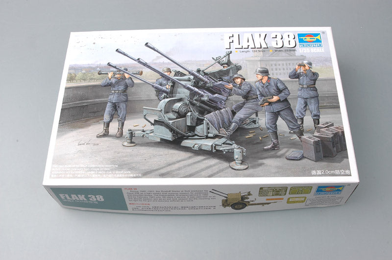 Trumpeter Scale Models 2309 1/35 German 2cm Flak 38 Gun Model Kit
