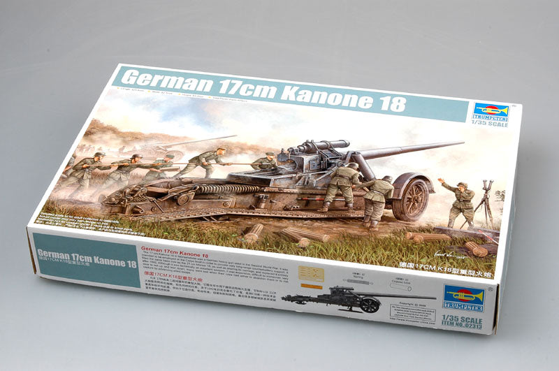 Trumpeter Scale Models 2313 1/35 German 17cm Kanone 18 Heavy Artillery Gun Model Kit