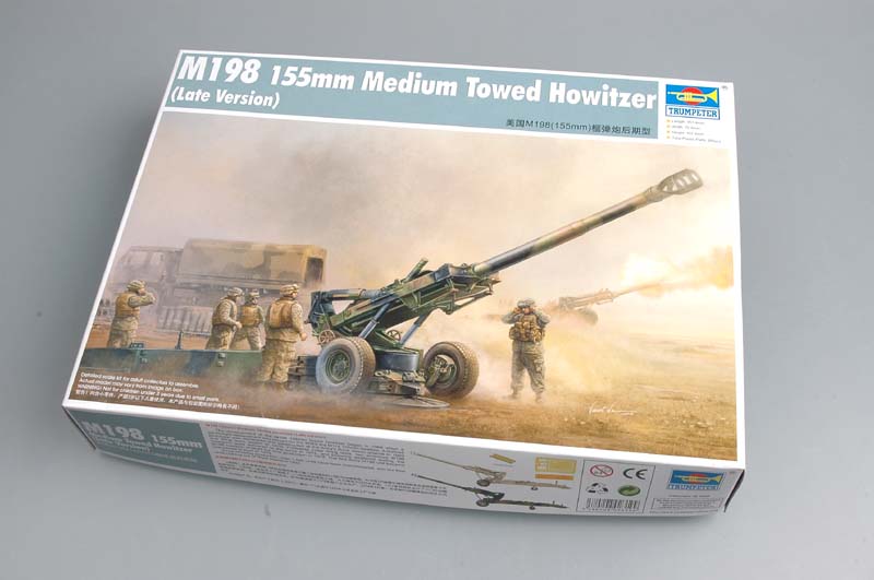 Trumpeter Scale Models 2319 1/35 M198 Medium Towed Howitzer Gun Late Version Model Kit