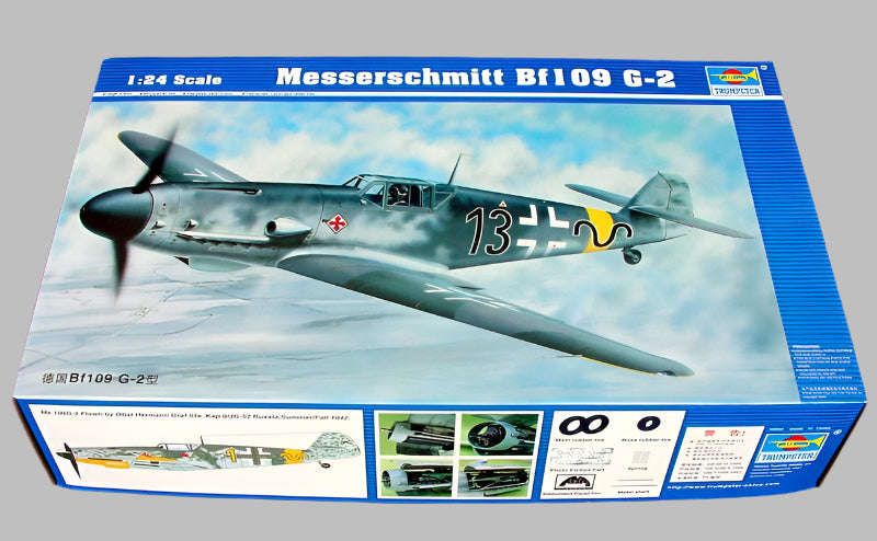 Trumpeter Scale Models 2406 1/24 Messerschmitt Bf-109G-2 German Fighter Aircraft Model Kit