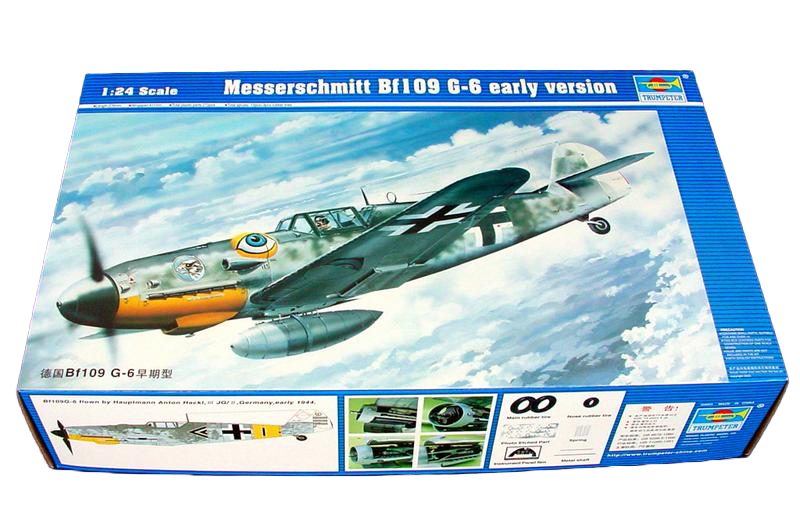 Trumpeter Scale Models 2407 1/24 Messerschmitt Bf109G-6 Early Version German Fighter Aircraft Model Kit