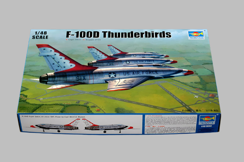 Trumpeter Scale Models 2822 1/48 F-100D Super Sabre Thunderbirds USAF Aircraft Model Kit