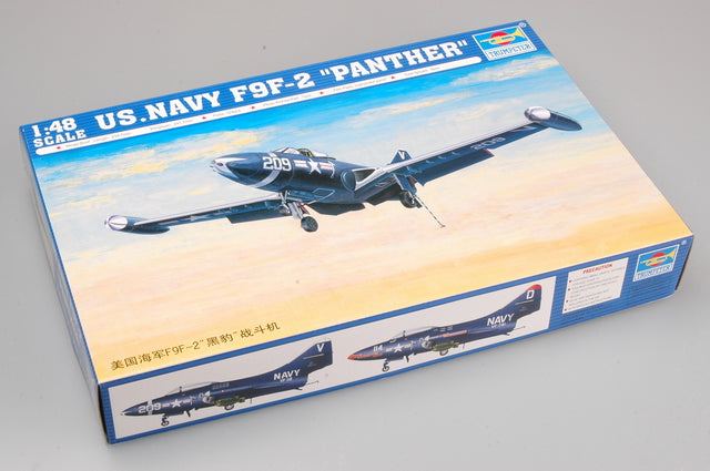 Trumpeter Scale Models 2832 1/48 USN F9F-2 Panther Fighter Model Kit