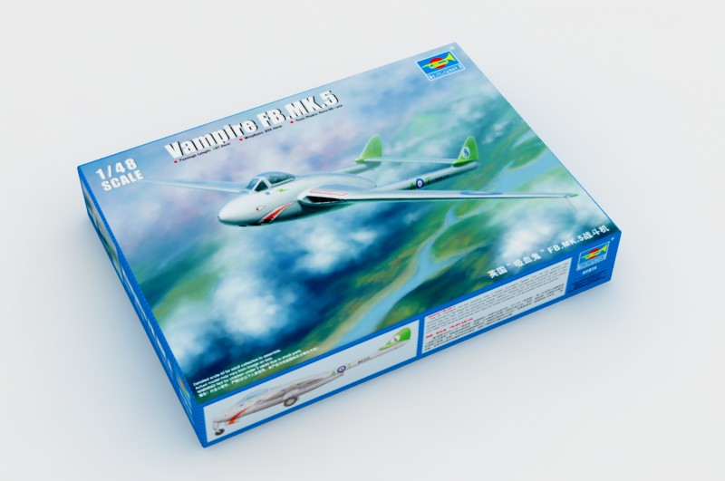 Trumpeter Scale Models 2874 1/48 Vampire FB.MK.5 British Fighter Model Kit