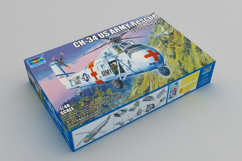 Trumpeter Scale Models 2883 1/48 CH-34 US Army Rescue Helicopter Model Kit