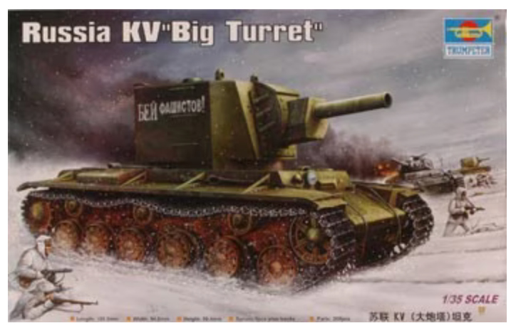 Trumpeter Scale Models 311 1/35 Russian KV-2 "Big Turret" Tank Model Kit
