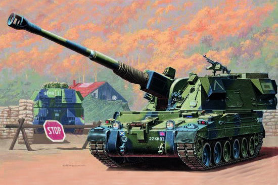Trumpeter Scale Models 324 1/35 British AS-90 155mm Self Propelled Gun Model Kit