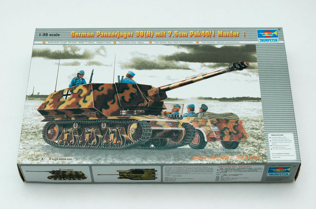 Trumpeter Scale Models 354 1/35 Panzerjager 7.5cm Marder I with PaK 40-3 Model Tank Kit