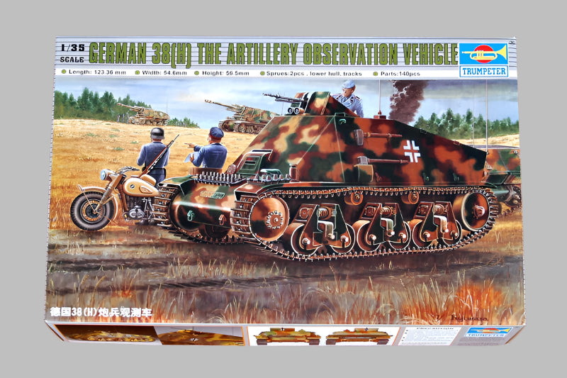 Trumpeter Scale Models 355 1/35 German 38(h) Artillery Observation Vehicle Model Tank Kit