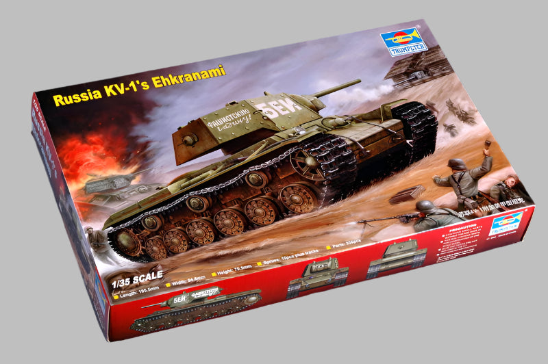 Trumpeter Scale Models 357 1 35 Societ KV 1s Ehkranami Tank Model Kit 