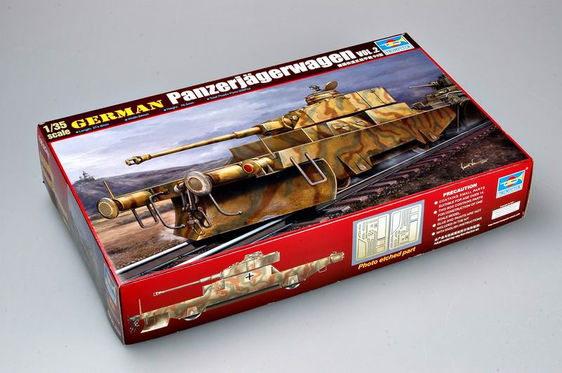 Trumpeter Scale Models 369 1/35 German Panzerjagerwagen Variant II Armored Rail Car Model Kit