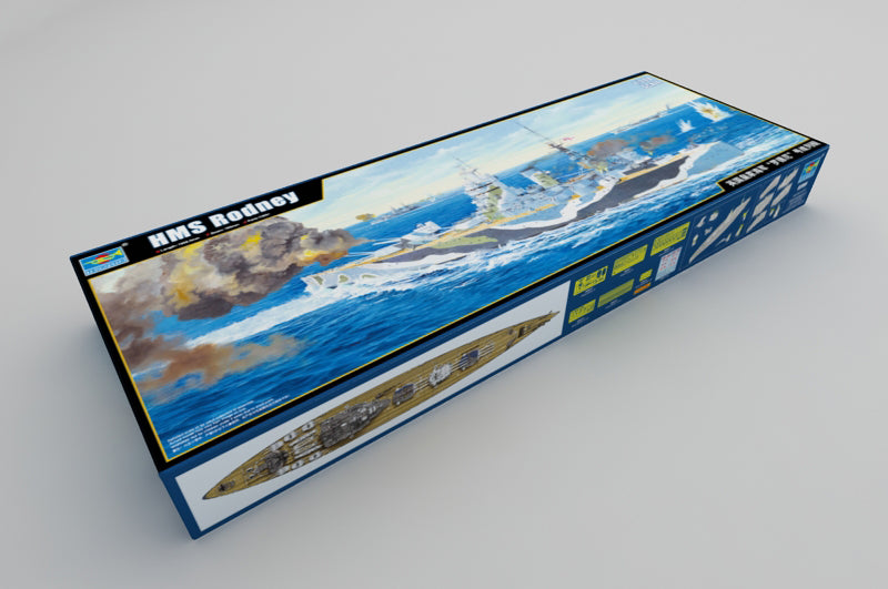 Trumpeter Scale Models 3709 1/200 HMS Rodney British Battleship Model Kit
