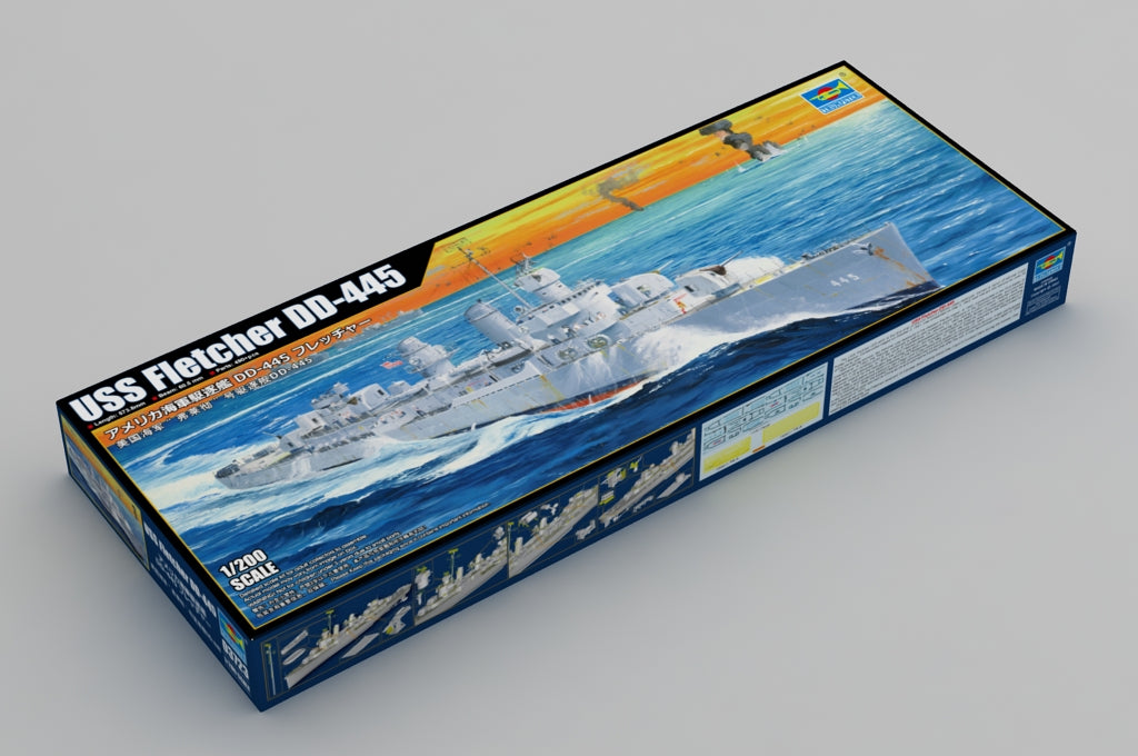 Trumpeter Scale Models 3723 1/200 USS Fletcher DD-445 Destroyer Model Kit