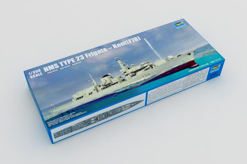 Trumpeter Scale Models 4544 1/350 HMS Kent F78 Type 23 Frigate Model Kit