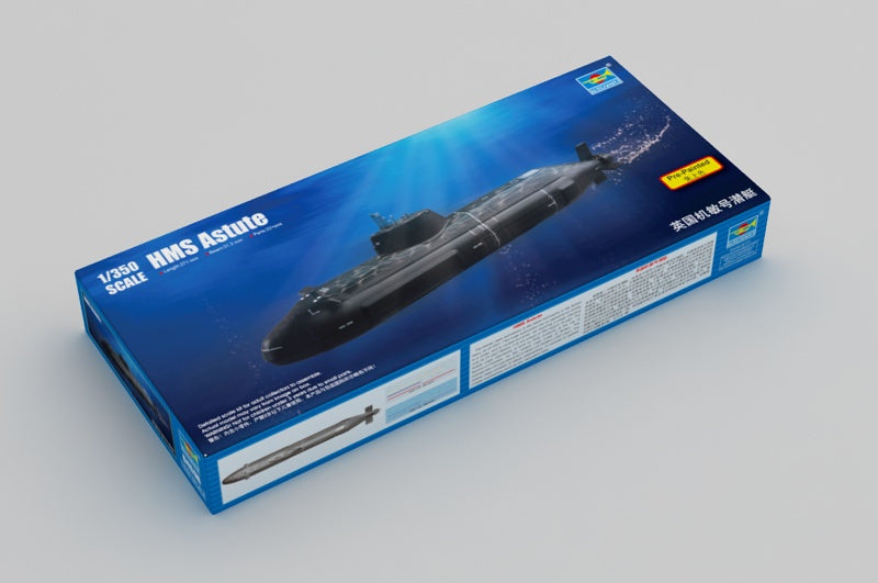 Trumpeter Scale Models 4598 1/350 HMS Astute British Submarine (Pre-Painted) Model Kit