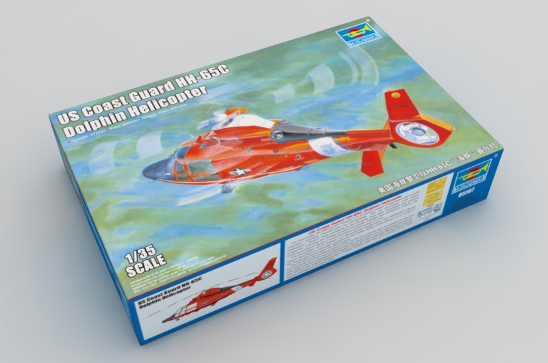 Trumpeter Scale Models 5107 1/35 US Coast Guard HH-65C Dolphin Helicopter Model Kit