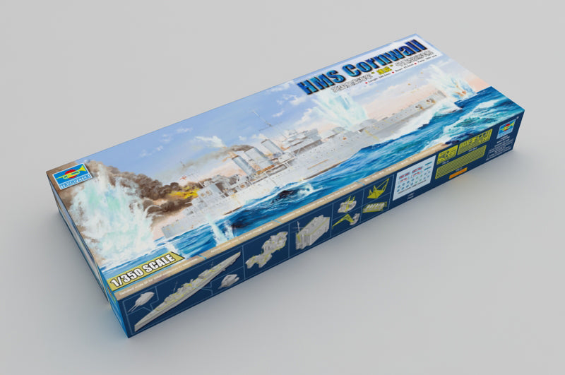 Trumpeter Scale Models 5353 1/350 HMS Cornwall British Heavy Cruiser Model Kit