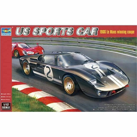 Trumpeter Scale Models 5403 1/12 Ford GT40 Mk II 1966 Le Mans Winning GT Coupe Plastic Model kit