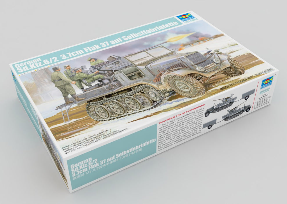 Trumpeter Scale Models 5532 1/35 German SdKfz 6/2 3.7cm Flak 37 auf Selbstfahrlafette Halftrack Model Kit