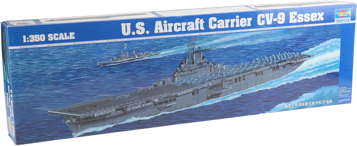 Trumpeter Scale Models 5602 1/350 USS Essex CV9 Aircraft Carrier Model Kit