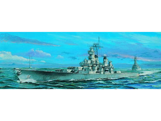 Trumpeter Scale Models 5701 1/700 USS Iowa BB61 Battleship 1984 Model Kit