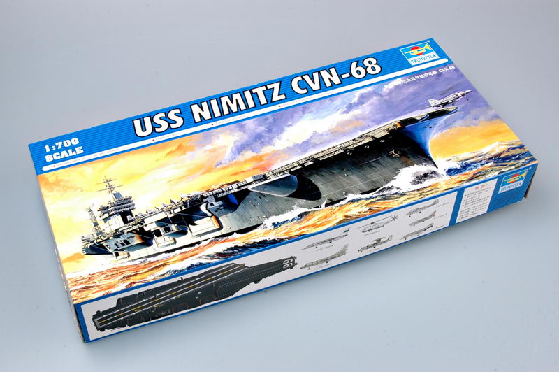 Trumpeter Scale Models 5714 1/700 USS Nimitz CVN68 Aircraft Carrier 1975 Model Kit