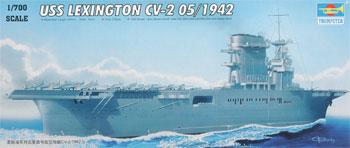 Trumpeter Scale Models 5716 1/700 USS Lexington CV2 Aircraft Carrier May 1942 Model Ship Kit