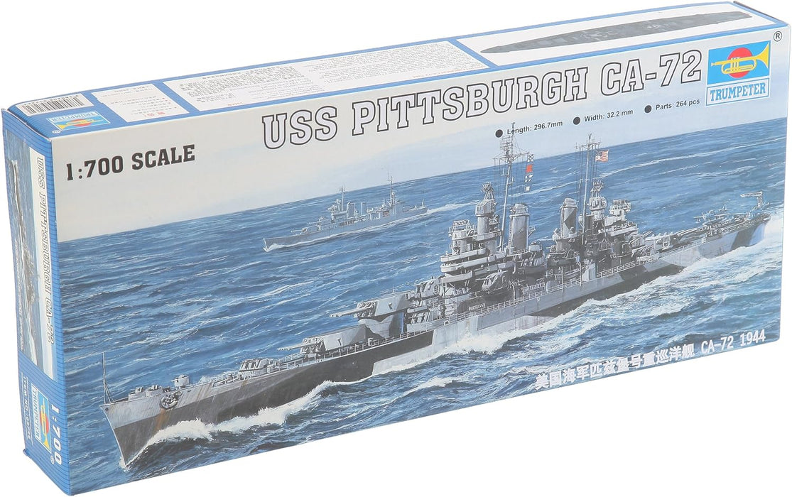Trumpeter Scale Models 5726 1/700 USS Pittsburgh CA72 Heavy Cruiser 1943 Model Ship Kit