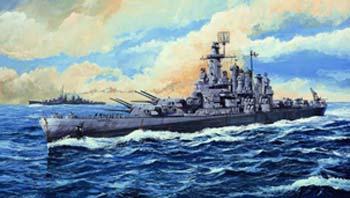 Trumpeter Scale Models 5735 1/700 USS Washington BB56 Battleship Model ...