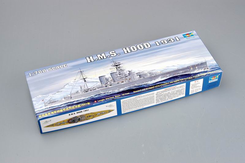 Trumpeter Scale Models 5741 1/700 HMS Hood British Battlecruiser 1931 Model Ship Kit