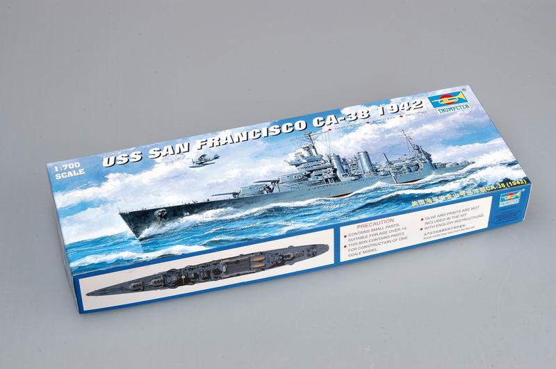 Trumpeter Scale Models 5746 1/700 USS San Francisco CA38 Heavy Cruiser 1942 Model Ship Kit
