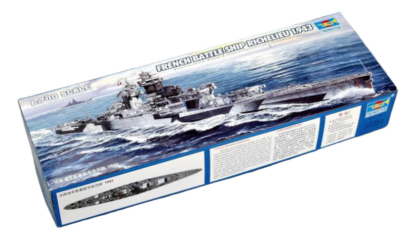 Trumpeter Scale Models 5750 1/700 Richelieu  French Battleship 1943 Kit