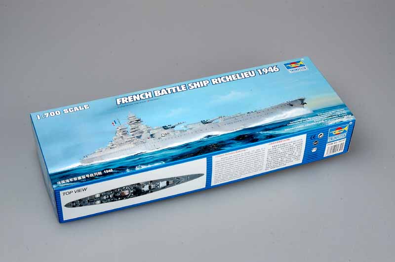 Trumpeter Scale Models 5751 1/700 Richelieu French Battleship 1946 Model Kit