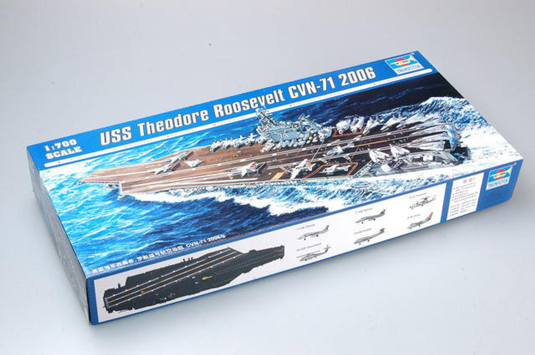 Trumpeter Scale Models 5754 1/700 USS Theodore Roosevelt CVN71 Aircraft Carrier 2006 Model Kit