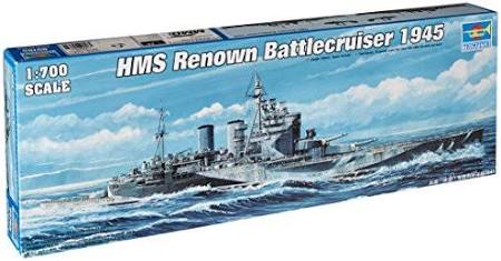 Trumpeter Scale Models 5765 1/700 HMS Renown British Battlecruiser 1945 Kit