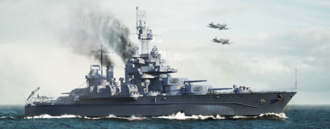 Trumpeter Scale Models 5770 1/700 USS Maryland BB46 Battleship 1945 Model Ship Kit