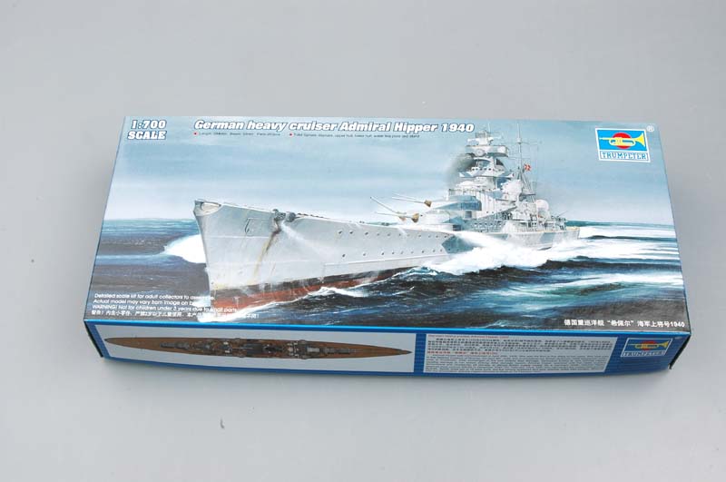 Trumpeter Scale Models 5775 1/700 German Admiral Hipper Heavy Cruiser 1940 Model Kit
